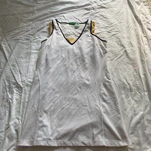Prince White V-Neck Tennis Athletic Dress